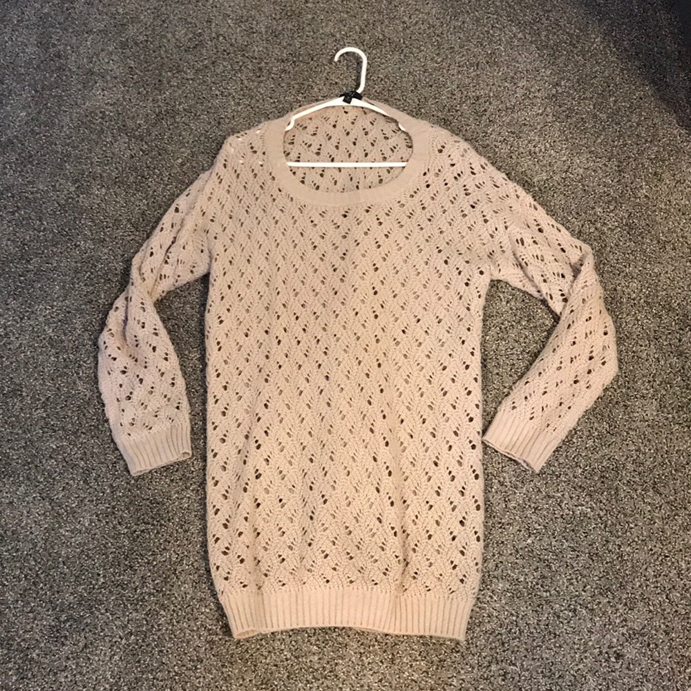Blush sweater dress
